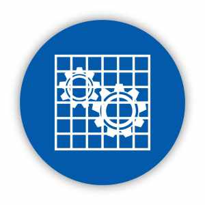 Nakaz stosowania osłony, znak nakazu naklejka BHP (ZN27)