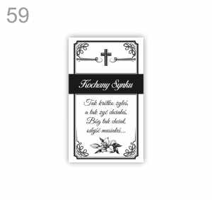 Naklejki na znicz Kochany Synku wzór 59