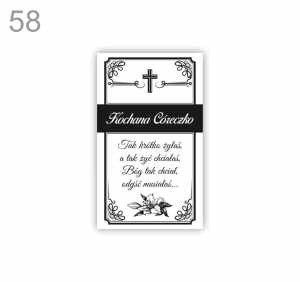 Naklejki na znicz Kochana Córeczko wzór 58