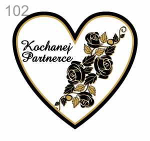Naklejki na znicz - Kochanej Partnerce (Z102)