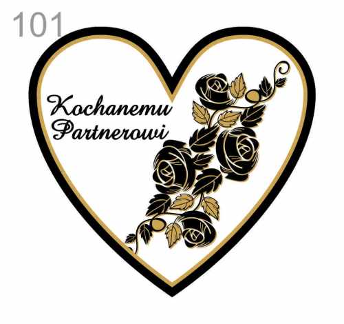 Naklejki na znicz, Kochanemu Partnerowi
