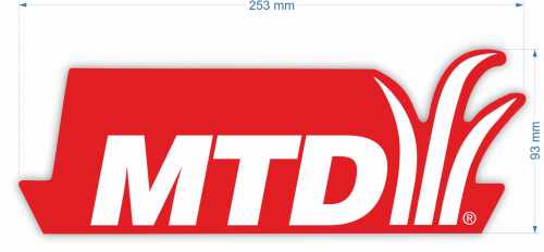 naklejka MTD