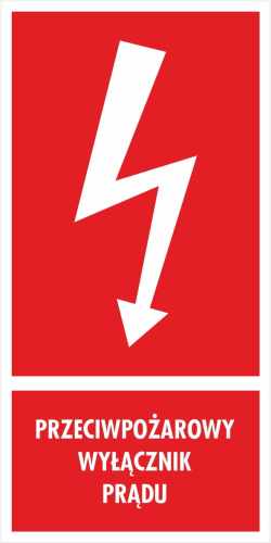 przeciwpożarowy wyłącznik prądu